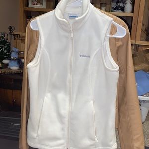 White Columbia vest